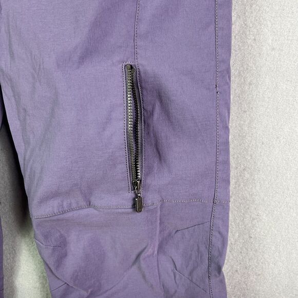 Athleta Womens Commuter Capris Pants Womens 8 Nylon Bermuda 32x18 Purple 819692 - Picture 7 of 16